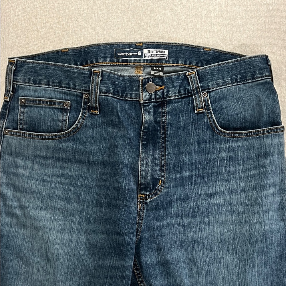 NWT Carhartt Slim Tapered Rugged Flex Jean - Picture 6 of 8